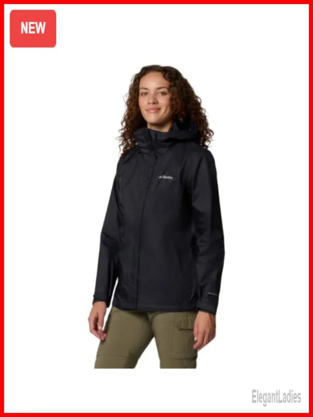Waterproof Rain Coat Packable Hooded Nylon Shell Jacket